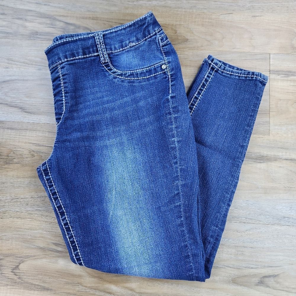 💇‍♀️Seven7 Blue Skinny Leg Jeggings Size 20